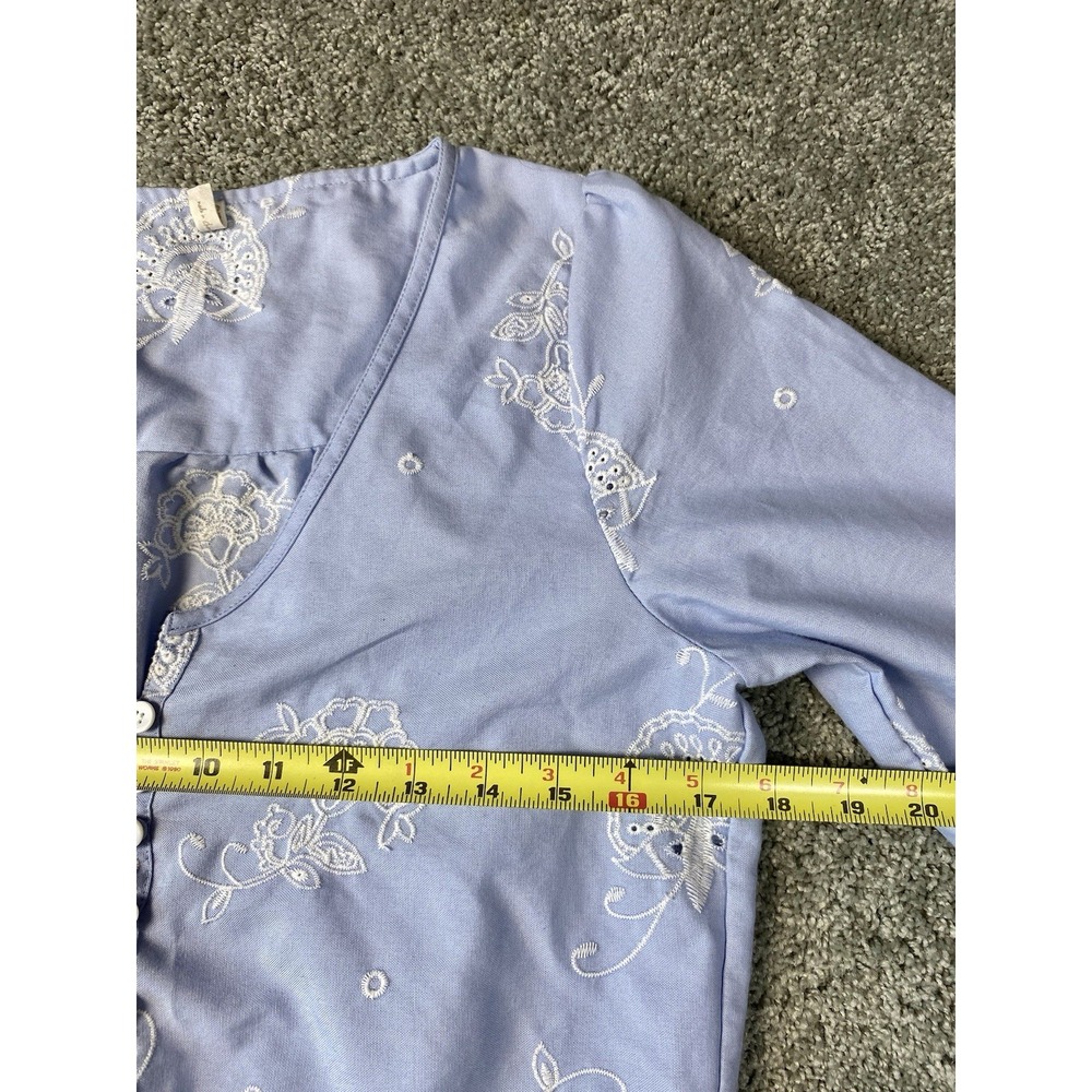Spell & The Gypsy Womens Casablanca Chambray Embriodered Romper M Embroidered - Picture 10 of 11
